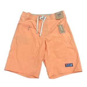 NWT Patagonia Stretch Wavefarer Board Shorts Men's 30 Peach Sherbet 9.5" Inseam
